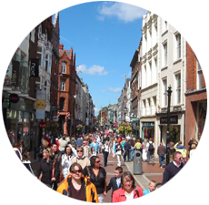 Shopping at Grafton and O'Connell Street