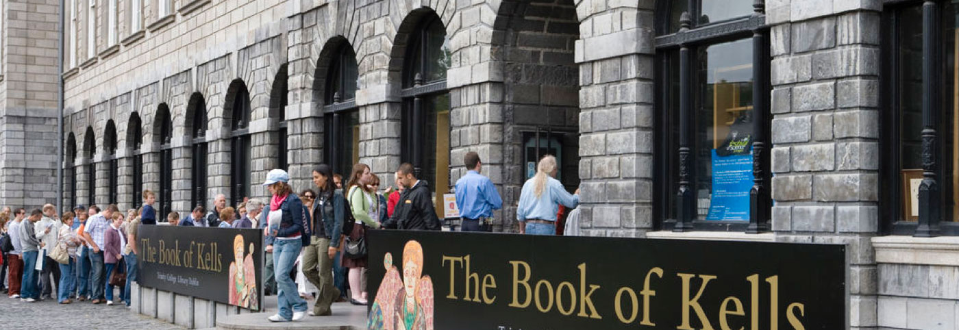 The Book of Kells at trinity College Dublin Ireland