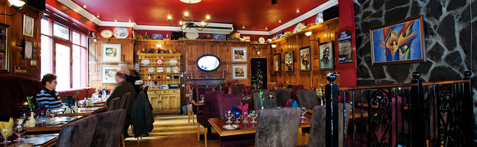 Dining at Shack Restaurant in Temple Bar Dublin Ireland