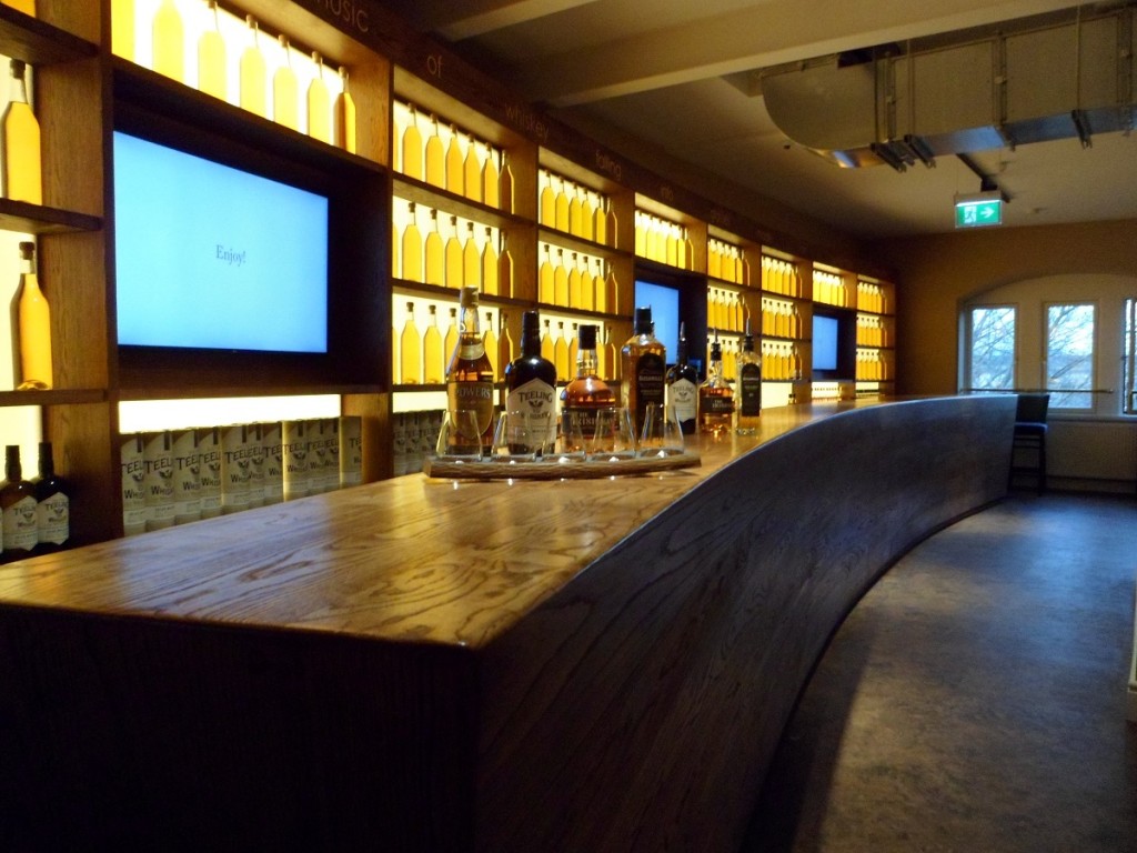 Tasting Bar at Irish Whiskey Museum in Dublin Ireland