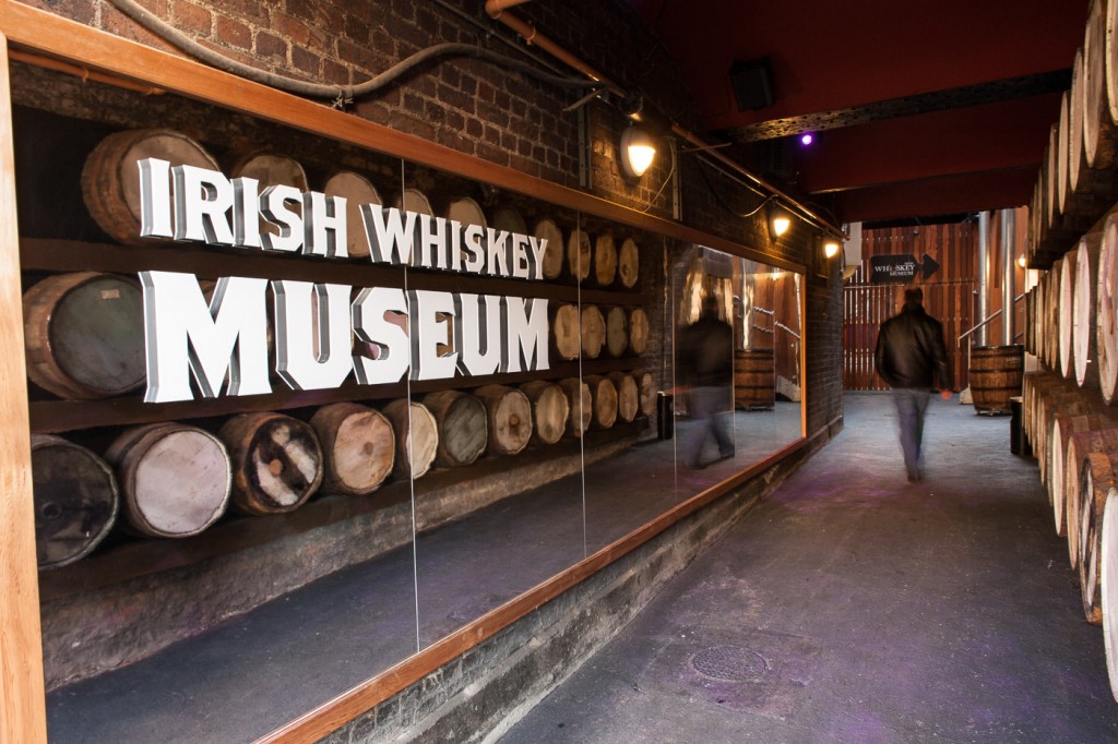 Main Entrance to Irish Whiskey Museum in Dublin Ireland